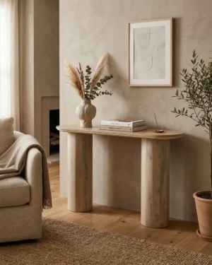 Trave Light Brown Console