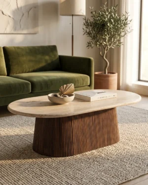 Stria Oval Coffee Table
