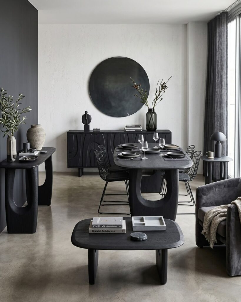 Modern Solid Wood furniture collection in a contemporary home by ELVM Homes